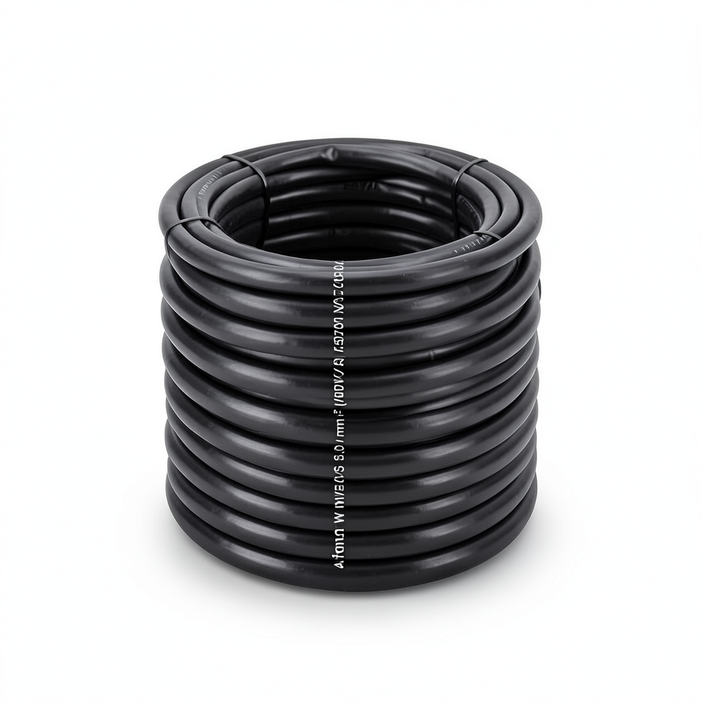 كابل نحاس مجدول احادى النواة معزول PVC 70º 4 مم² 450/750 فولت 300 قدم اسود | شركة الفنار
