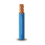 كابل نحاس مجدول احادى النواة معزول PVC 70º شركة الفنار مقاس 4 مم² 450/750 فولت طول 300 قدم أزرق