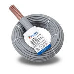 لفة سلك مفرد 16 AWG نحاس مجدول عزل PVC +105°C رمادي، 1000 فولت، طول 2500 قدم | شركة كابلات الشرقية للصناعة