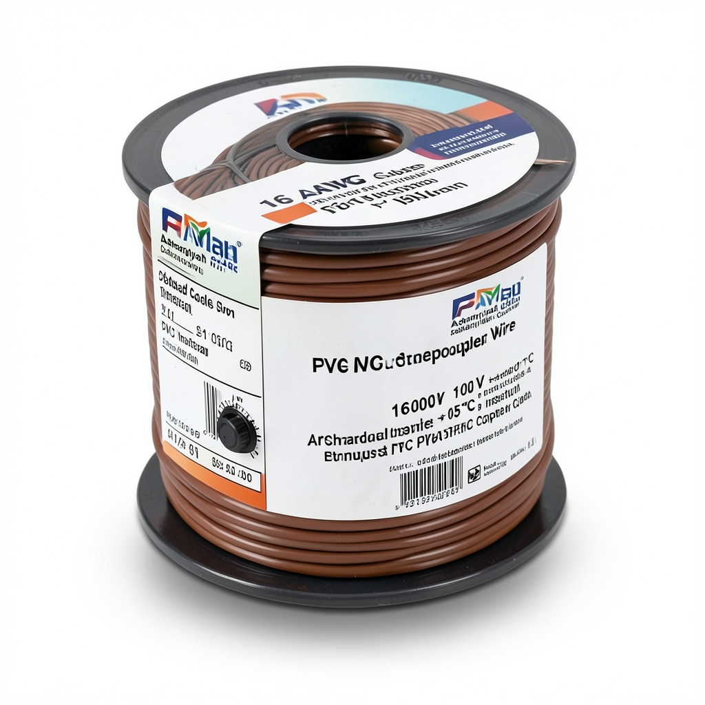 سلك نحاس مجدول مطلي بالقصدير 16 AWG، جهد 600 فولت، عزل PVC +105°C، بني | شركة كابلات الشرقية للصناعة
