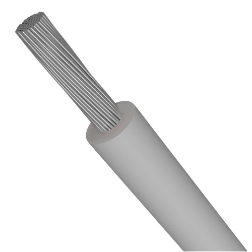 16 AWG 1C Stranded Tinned Copper Electric Wire 1000 Vac, PVC Insulation +105°C Gray, 2500 ft | Asharqiyah Cables Company for Industry