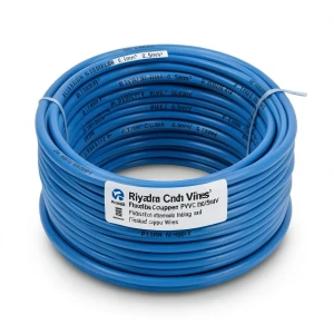 Flexible Single Wire 0.5mm² 300/500V Copper Conductor PVC Insulated Blue | Riyadh Cables Group