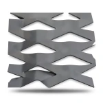 Hot Rolled Flattened Expanded Metal 6 mm Thickness, 2.44×7 m Memari Shape