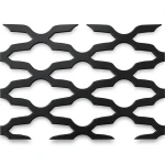 Hot Rolled Expanded Mesh Mozakhraf Shape Wire Diameter 2 mm Width 1.22 M Length 3 M