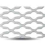 Hot Rolled Expanded Metal Mesh 2.3 mm Wire Diameter, Size 1.22×2 m, Mozakhraf Form