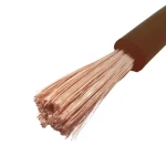 لفة سلك نحاس شعر عزل PVC، مقاس 1 مم2، 300/500 فولت، بني | مجموعة كابلات الرياض