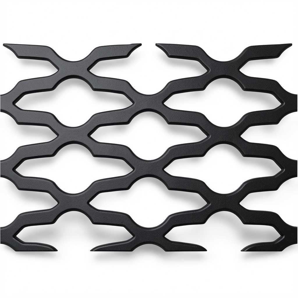 Hot Rolled Expanded Mesh Mozakhraf Shape Wire Diameter 2 mm Width 1.22 M Length 3 M