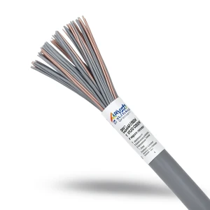 لفة سلك نحاس شعر 1 مم2 300/500 فولت عزل PVC لون رمادي | مجموعة كابلات الرياض