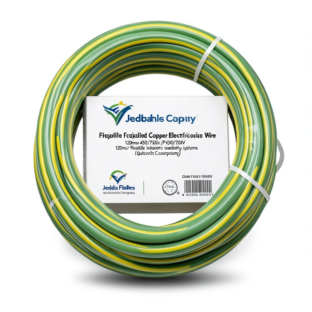 Flexible Copper Electric Wire 120mm2 450/750V Green/Yellow | Jeddah Cables Company