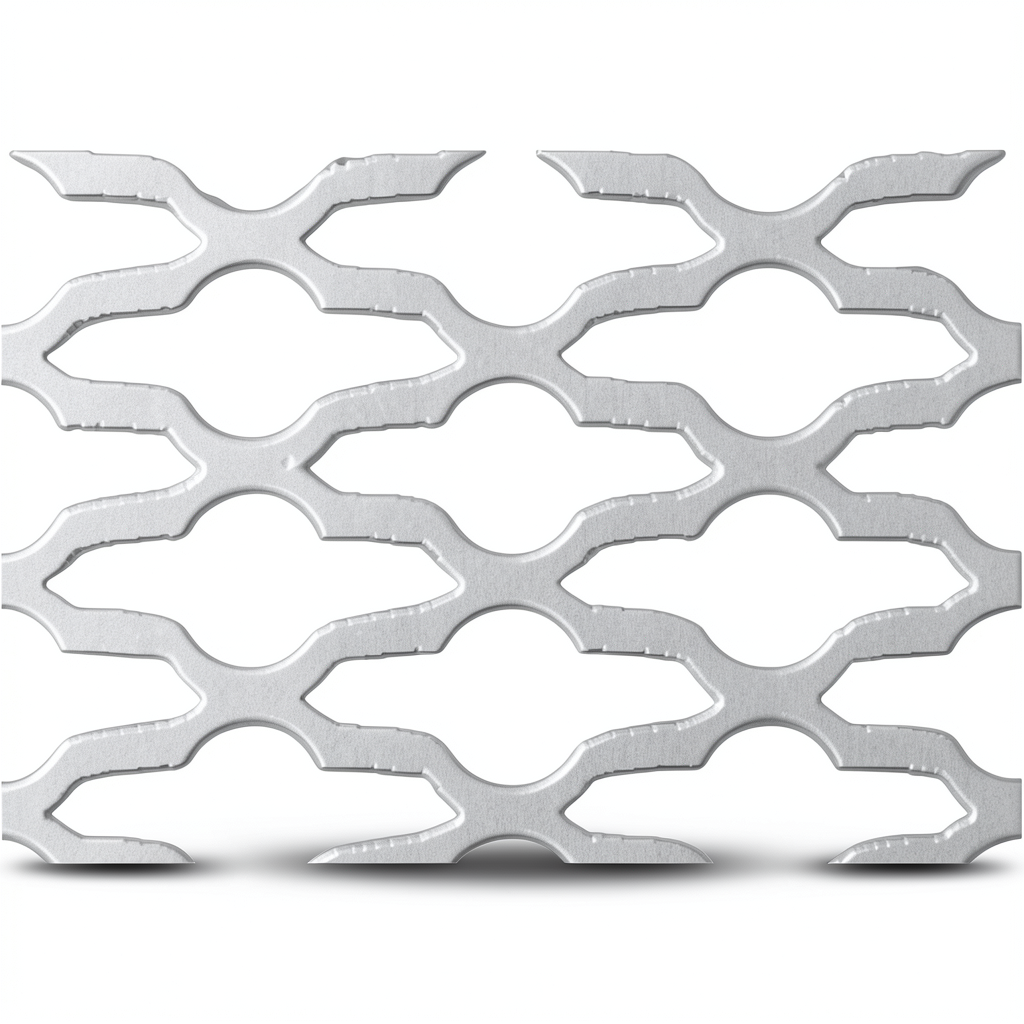 Hot Rolled Expanded Metal 2.3 mm Thickness, 1.22 M Width, 1 M Length, Mozakhraf Design