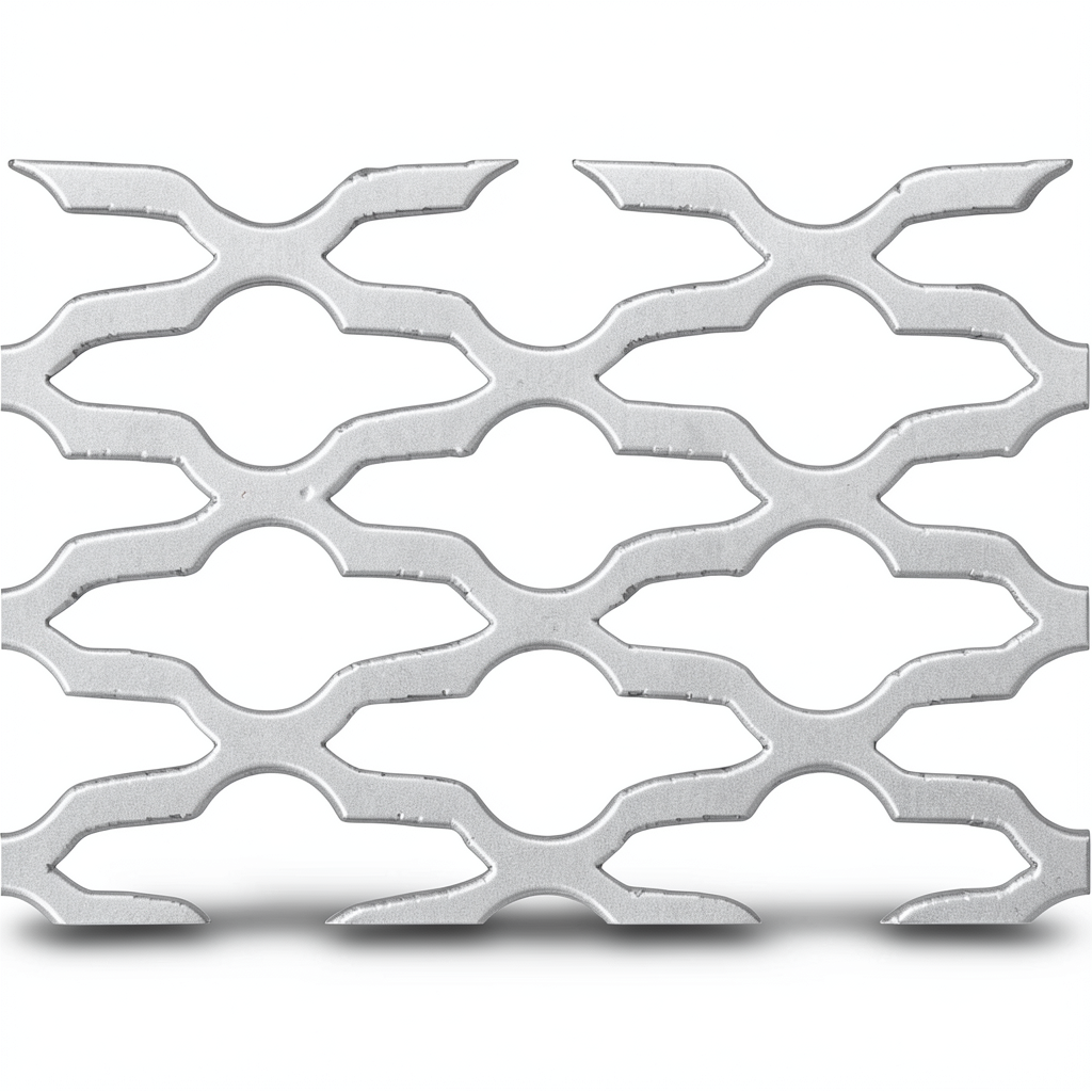 Hot Rolled Expanded Metal Mesh 2.3 mm Wire Diameter, Size 1.22×2 m, Mozakhraf Form