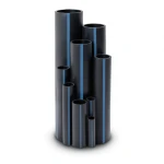 انابيب HDPE ضغط 16 بار PE 100 مقاس 355 مم سماكة 39.7 مم لون اسود