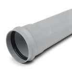 UPVC Plastic Pipe PN 6 Bar Class 3, Size 90 mm, Thickness 2.7 mm, Grey Color