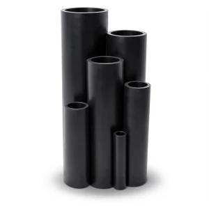 مواسير HDPE ضغط 16 بار PE 100 مقاس 450 مم سمك 50.3 مم لون اسود