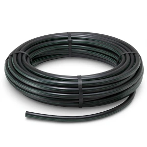 لفة أنابيب HDPE ضغط 16 بار PE 100 مقاس 16 مم سمك 1.8 مم لون اسود