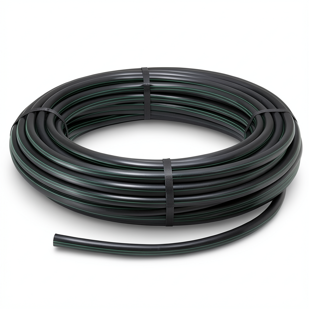 HDPE Coil Pipe Pressure 16 Bar PE 100 Size 16 mm Thickness 1.8 mm Black