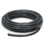 HDPE Plastic Coil Pipe Pressure 16 Bar PE 100 Size 75 mm Thickness 8.4 mm Black