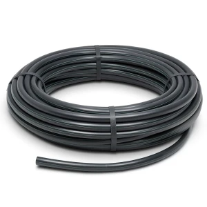 HDPE Plastic Coil Pipe Pressure 16 Bar PE 100 Size 75 mm Thickness 8.4 mm Black
