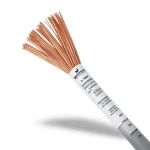 لفة سلك كهرباء نحاس شعر 0.75 mm2 300/500 فولت، معزول PVC، لون رمادي | مجموعة كابلات الرياض