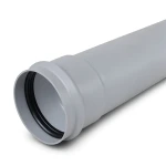 UPVC Pipe PN 2 Bar Class 1, Size 125 mm, Thickness 1.8 mm, Gray Color