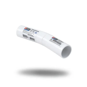 كوع UPVC طويل نصف قطر زاوية 11.25° قطر خارجي 20 مم لون أبيض | سابكو