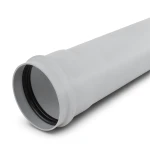 UPVC Plastic Pipe PN 6 Bar Class 3, Size 90 mm, Thickness 2.7 mm, Grey Color