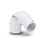 كوع UPVC طويل نصف قطر زاوية 11.25° قطر خارجي 25 مم أبيض | سابكو
