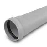UPVC Plastic Pipes PN 2 Bar Class 1, Size 180 mm, Thickness 1.8 mm, Gray Color