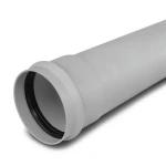 UPVC Plastic Pipe PN 2 Bar Class 1, Size 250 mm, Thickness 2 mm, Gray Color