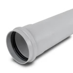 UPVC Plastic Pipe PN 2 Bar Class 1, Size 280 mm, Thickness 2.3 mm, Gray Color