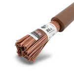سلك نحاس شعر عزل PVC، مقاس 0.5 mm، 300/500 فولت، بني | مجموعة كابلات الرياض