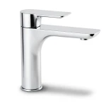 Short Automatic Bathroom Washbasin Mixer, Chrome