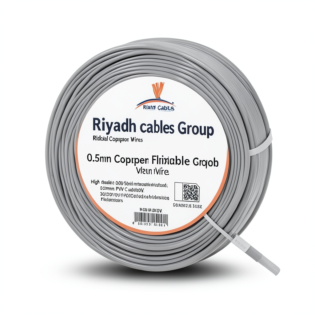 0.5mm Copper Flexible Wire 300/500V PVC Insulation Gray | Riyadh Cables Group