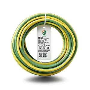 سلك كهرباء تأريض نحاس شعر 120mm2 450/750 فولت أخضر/أصفر | شركة كابلات جدة