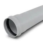 مواسير يو بي في سي ضغط 6 بار كلاس 3، مقاس 75 mm، سماكة 2.2 mm، لون رمادي