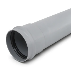 UPVC Pipe PN 2 Bar Class 1, Size 125 mm, Thickness 1.8 mm, Gray Color