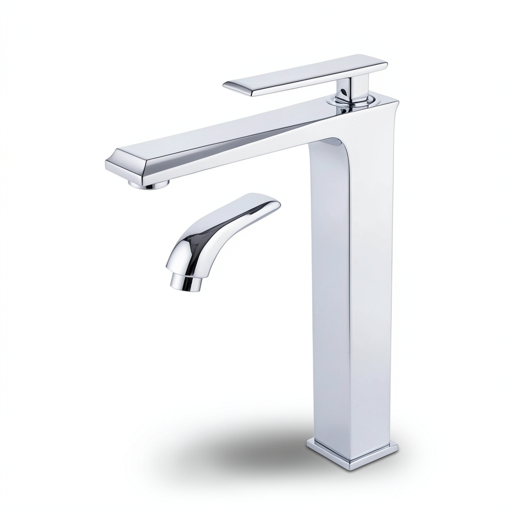 High Chrome Washbasin Mixer Durable Corrosion Resistant