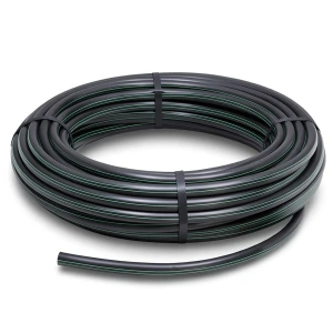 لفة بلاستيك HDPE ضغط 16 بار PE 100، قطر خارجي 40 ملم، سمك 4.5 ملم، لون أسود
