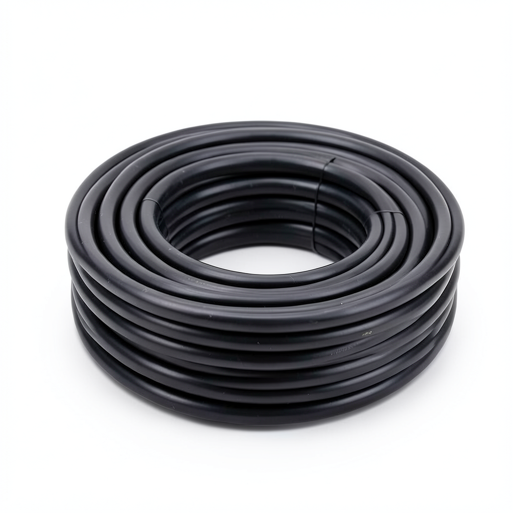 لفة أنابيب بولي إيثيلين عالي الكثافة ضغط 20 بار PE 100، قطر خارجي 200 mm، سمك 24.8 mm، أسود