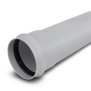 UPVC Plastic Pipes PN 2 Bar Class 1, Size 180 mm, Thickness 1.8 mm, Gray Color