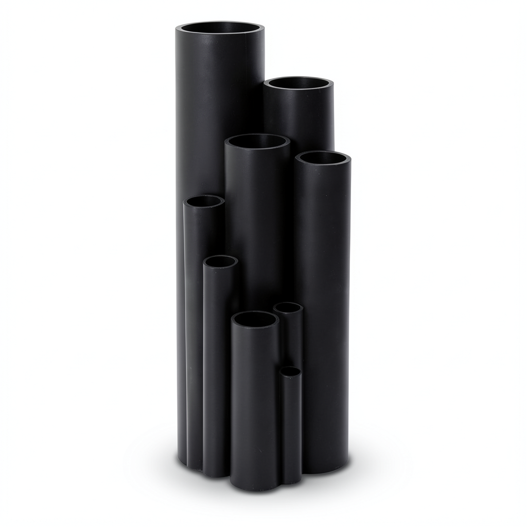 أنبوب HDPE ضغط 20 بار PE 100، مقاس 25 مم OD، سمك 3.2 ملم، أسود