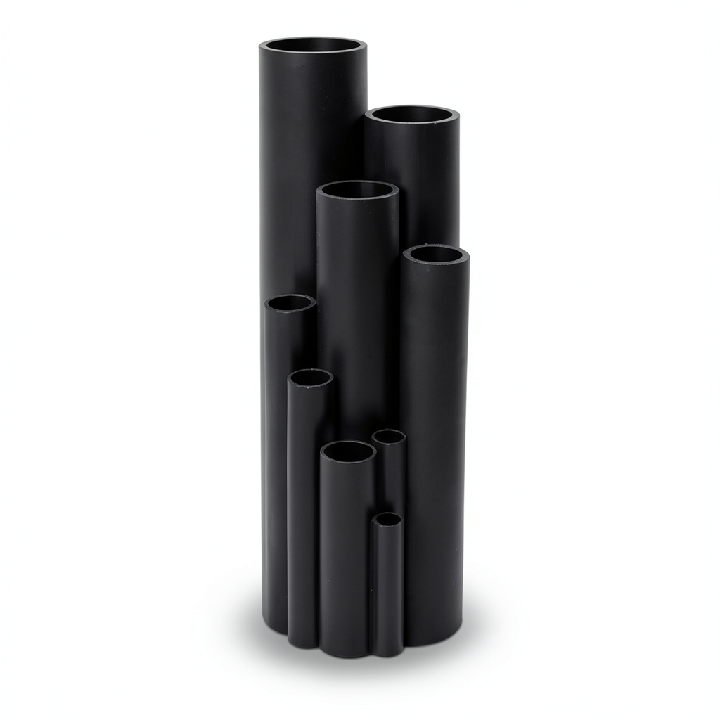 HDPE Pipe Pressure 20 Bar PE 100 Size 32 mm Thickness 4.1 mm Black