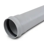 UPVC Plastic Pipe PN 2 Bar Class 1, Size 250 mm, Thickness 2 mm, Gray Color