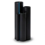 مواسير HDPE ضغط 20 بار PE 100 قطر خارجي 50 ملي سماكة 6.3 ملي لون اسود