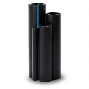 مواسير HDPE ضغط 20 بار PE 100 قطر خارجي 50 ملي سماكة 6.3 ملي لون اسود