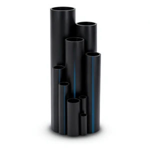أنبوب بولي إيثيلين عالي الكثافة ضغط 20 بار PE 100 مقاس 110 mm سماكة 13.7 mm لون أسود