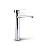 Italian Dream Automatic Brass Bathroom Washbasin Mixer, Chrome Color, High