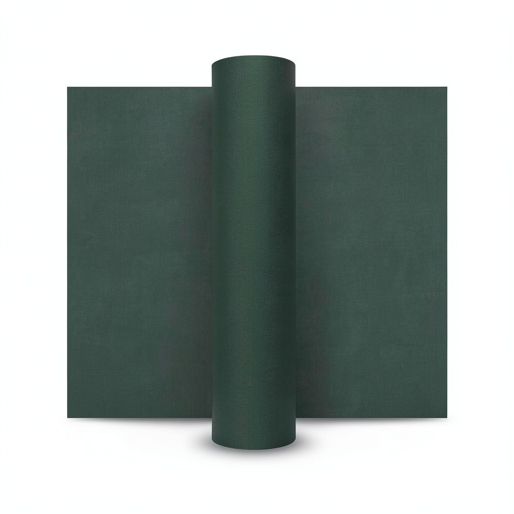 Plain Wallpaper Dark Green Color 10m x 0.53m, Model 218514