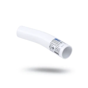 كوع UPVC طويل نصف قطر زاوية 11.25° قطر خارجي 16 مم لون أبيض | سابكو