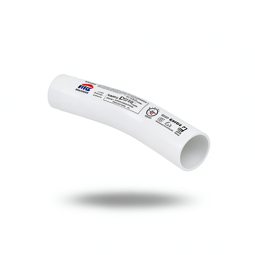 كوع UPVC طويل نصف قطر زاوية 11.25° قطر خارجي 20 مم لون أبيض | سابكو